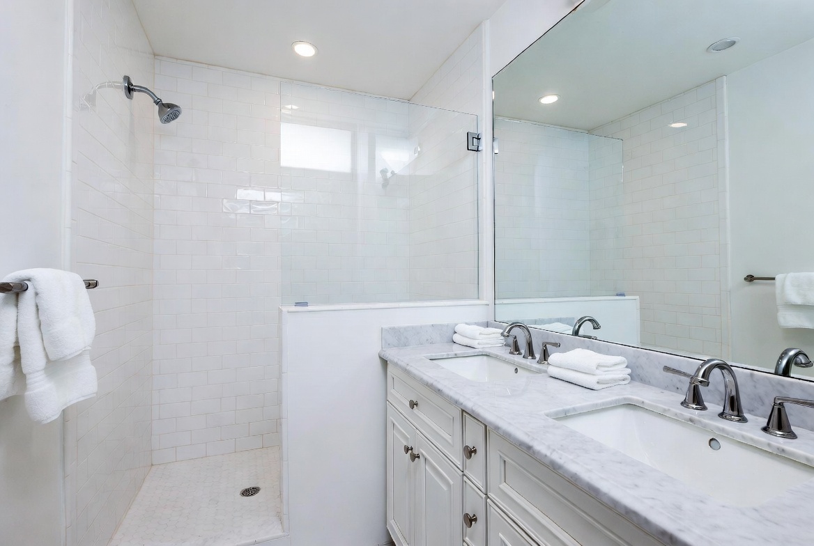 Bathroom restoration after mold remediation